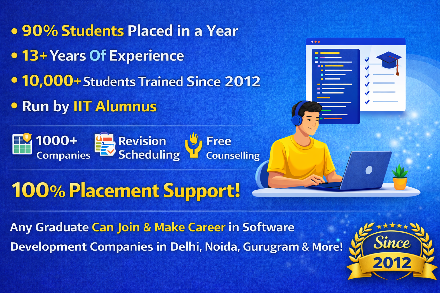 job oriented course with placement in noida sector 15